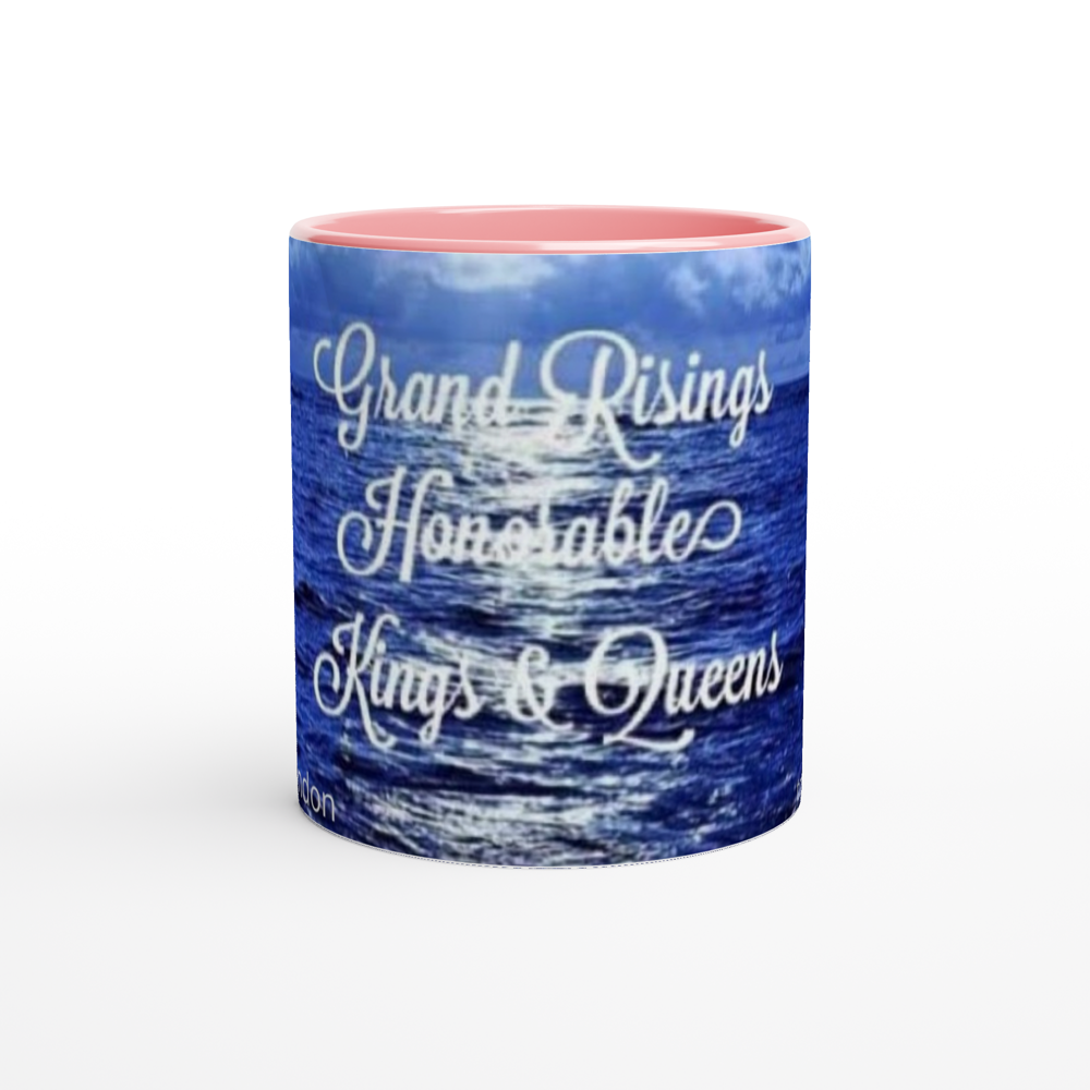 White 11oz Ceramic Mug with Color Inside