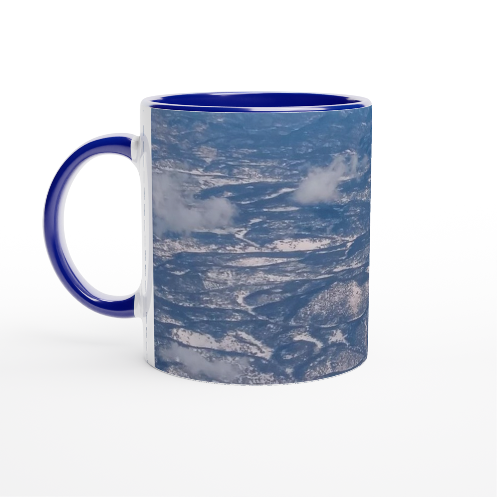White 11oz Ceramic Mug with Color Inside