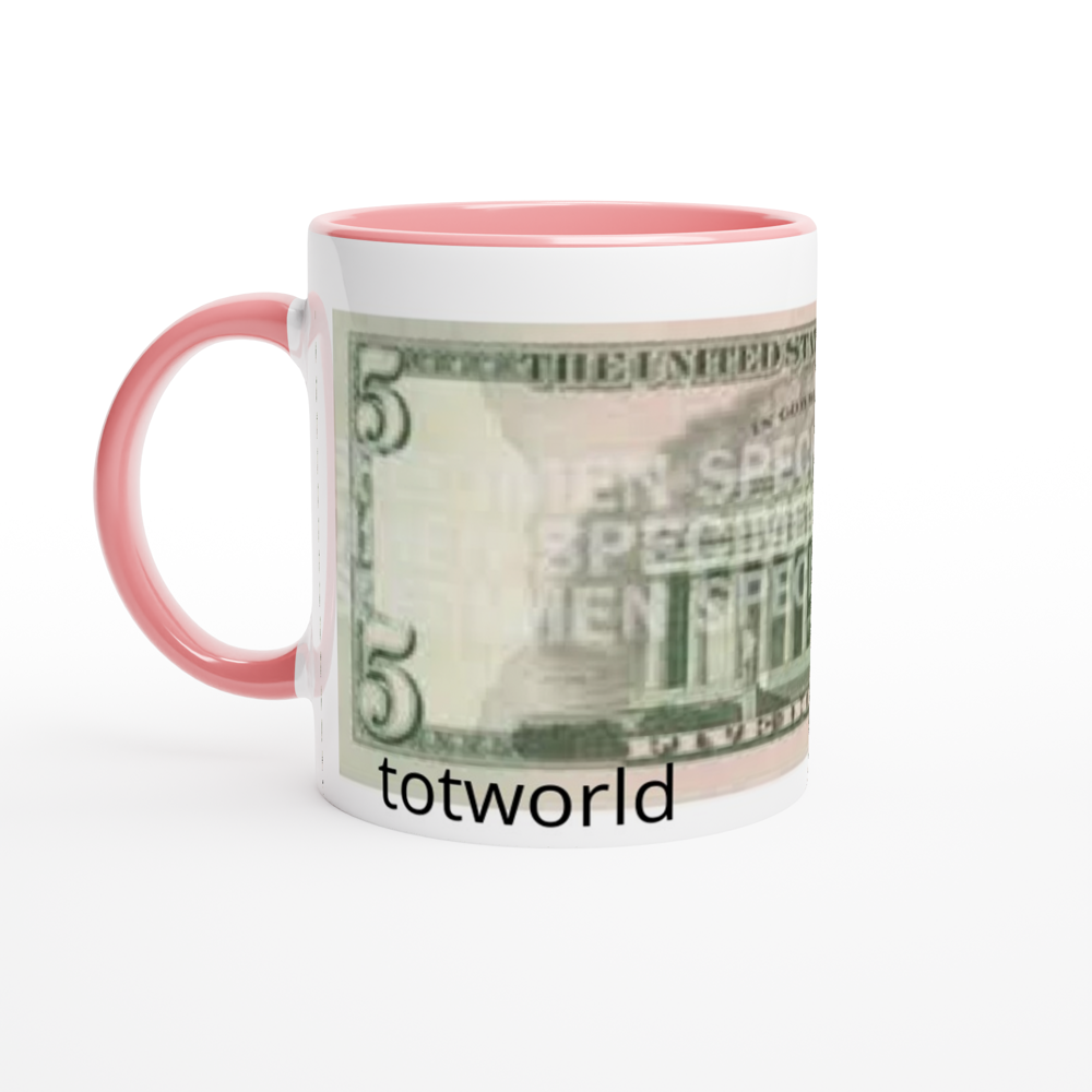 White 11oz Ceramic Mug with Color Inside