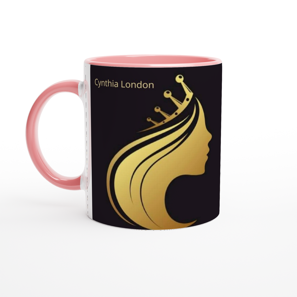 White 11oz Ceramic Mug with Color Inside