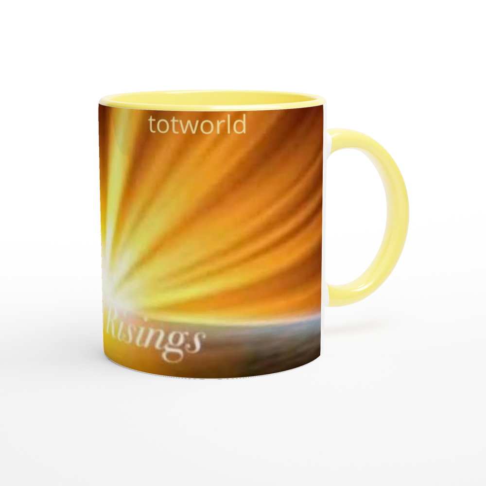 White 11oz Ceramic Mug with Color Inside