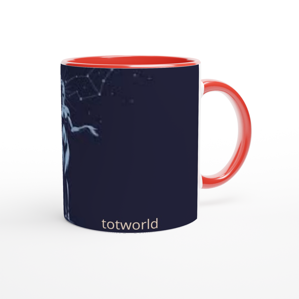 White 11oz Ceramic Mug with Color Inside