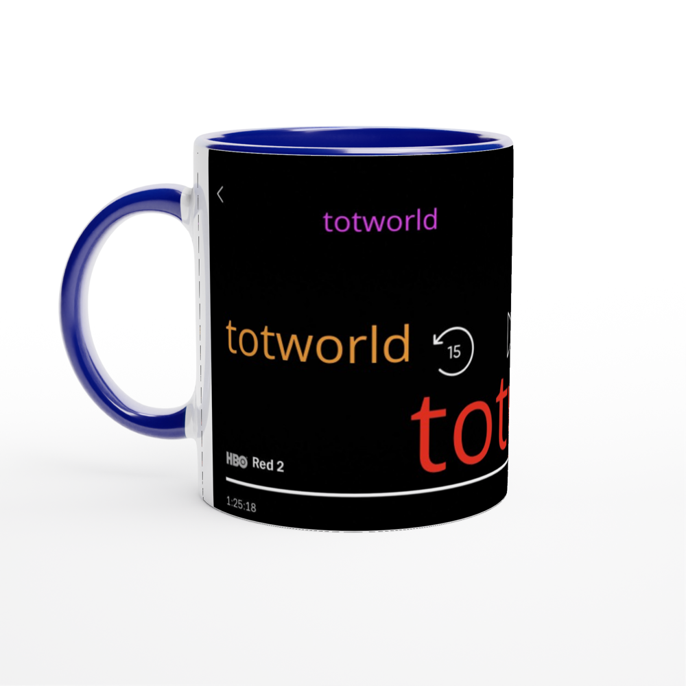 White 11oz Ceramic Mug with Color Inside