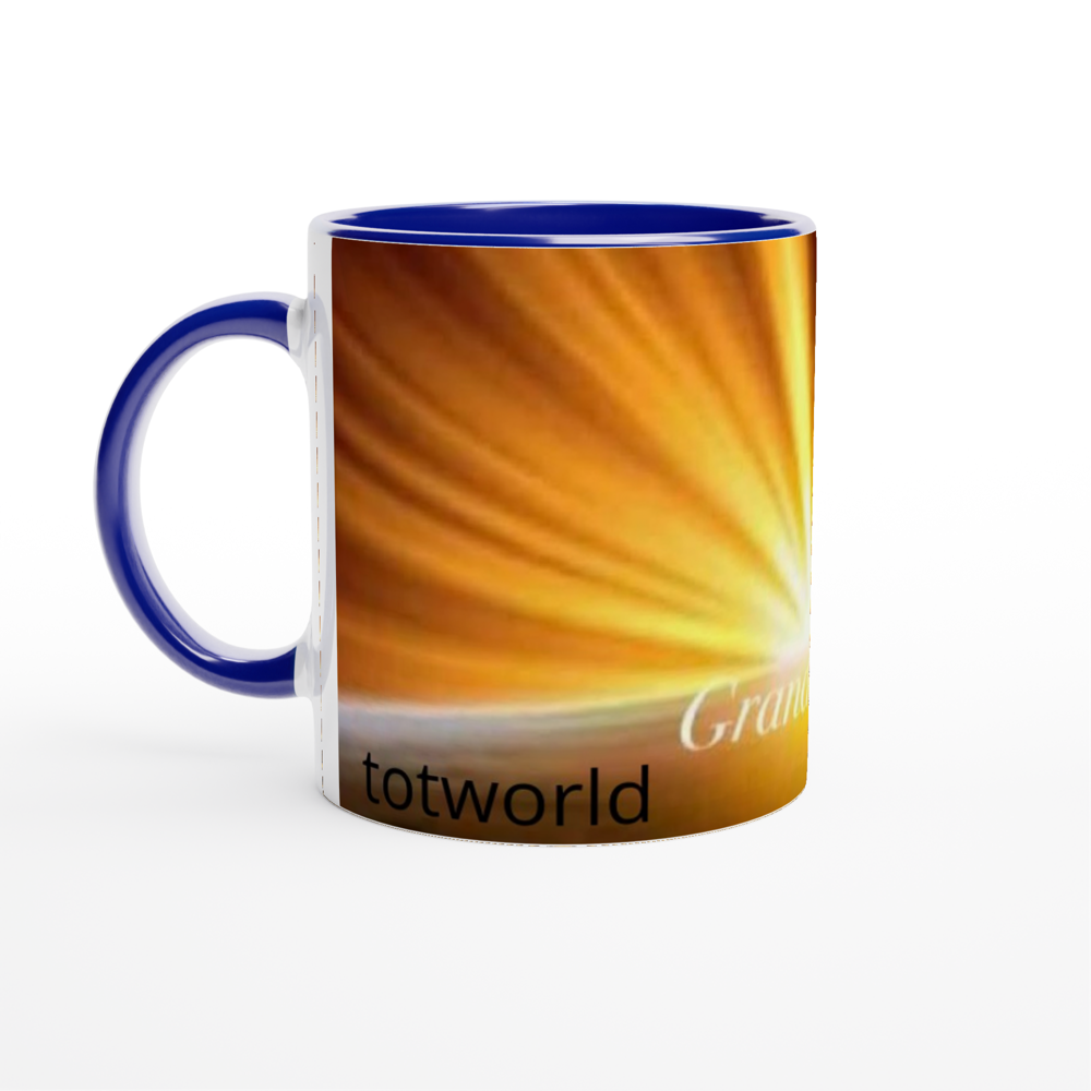 White 11oz Ceramic Mug with Color Inside