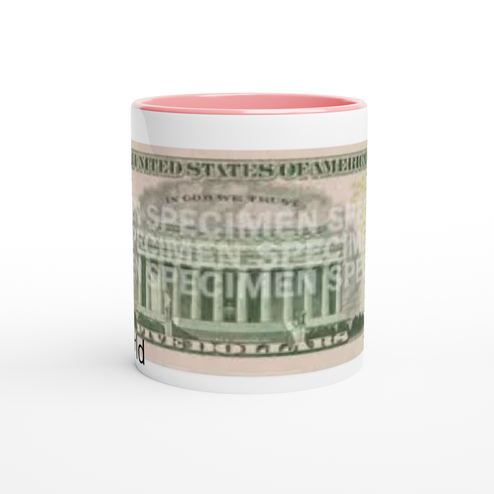 White 11oz Ceramic Mug with Color Inside