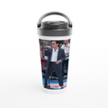 White 15oz Stainless Steel Travel Mug