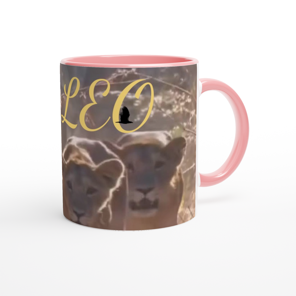 White 11oz Ceramic Mug with Color Inside