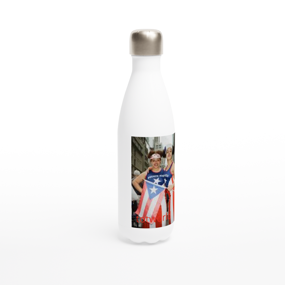 White 17oz Stainless Steel Water Bottle