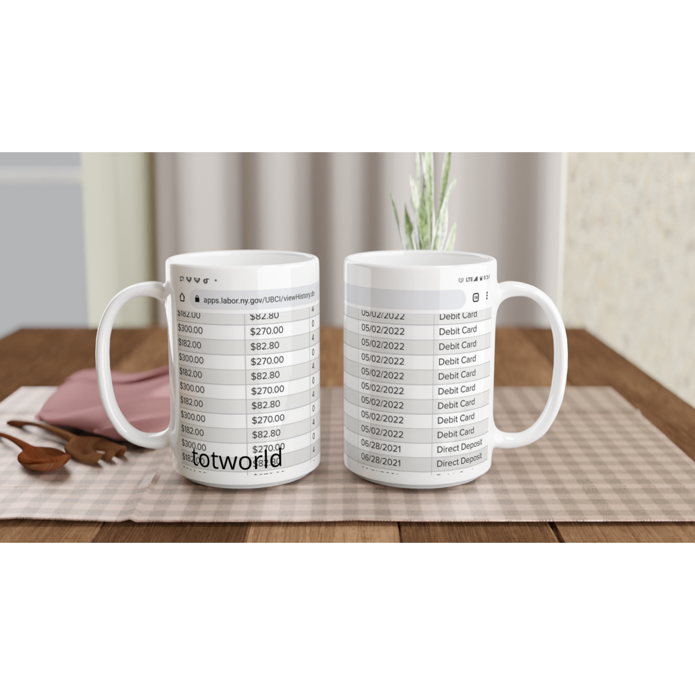 White 15oz Ceramic Mug