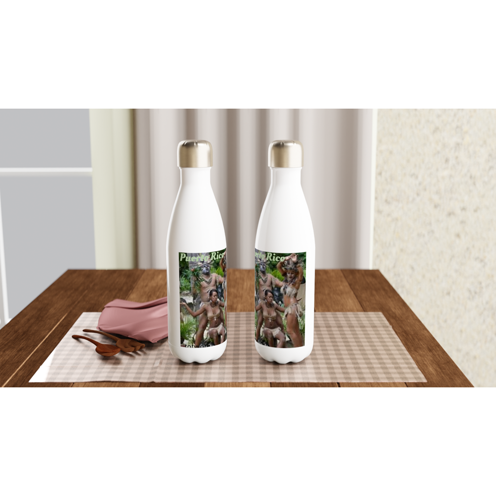 White 17oz Stainless Steel Water Bottle