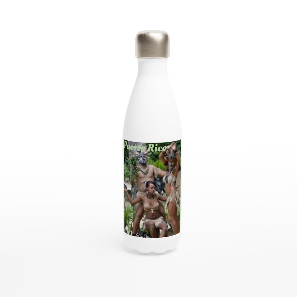 White 17oz Stainless Steel Water Bottle