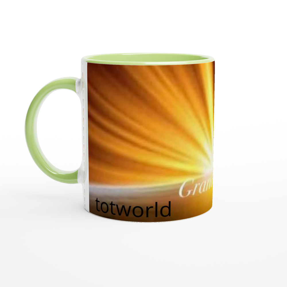 White 11oz Ceramic Mug with Color Inside