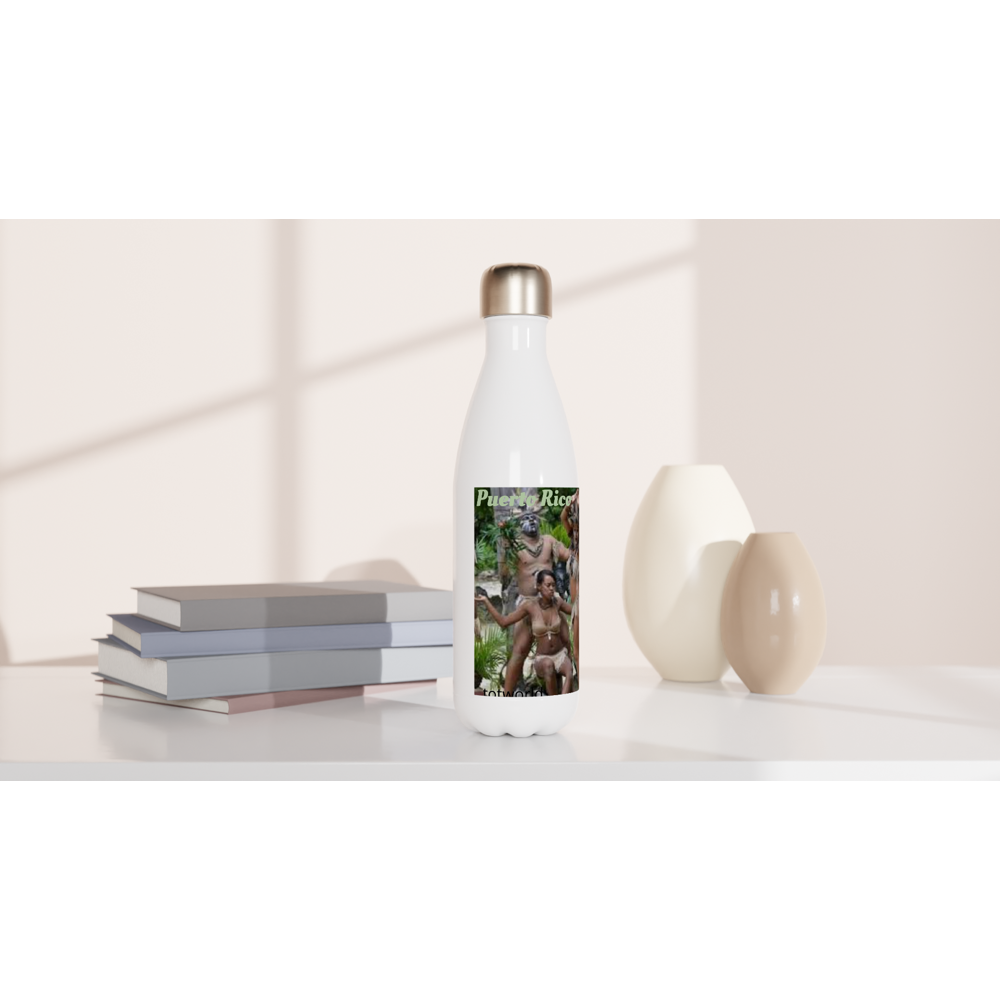 White 17oz Stainless Steel Water Bottle