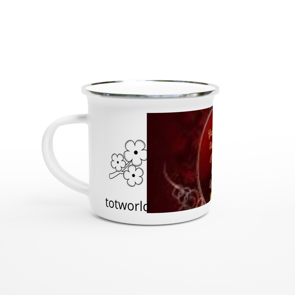 White 12oz Enamel Mug
