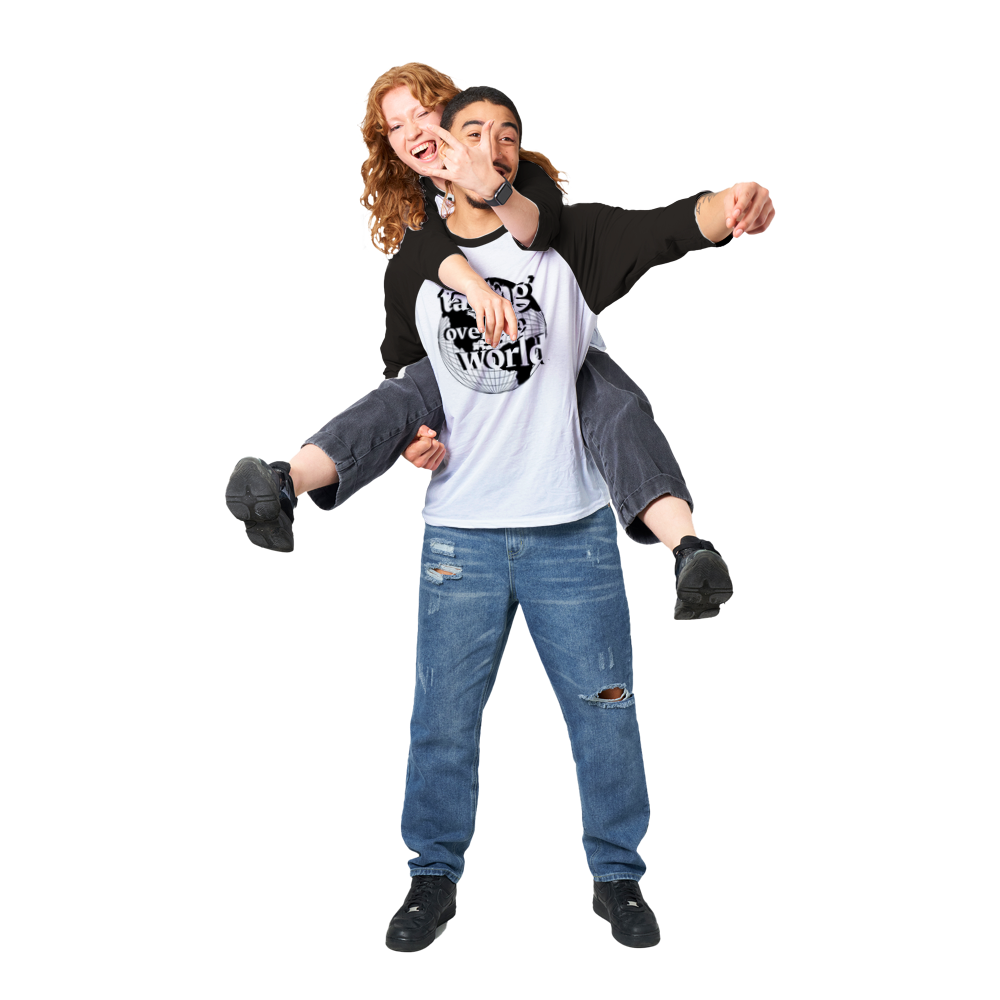 Unisex 3/4 sleeve Raglan T-shirt