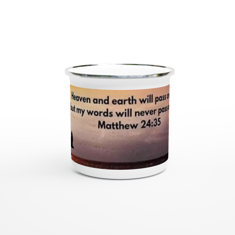 White 12oz Enamel Mug