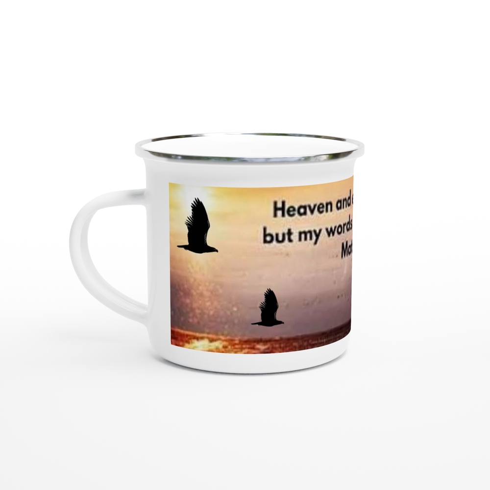 White 12oz Enamel Mug