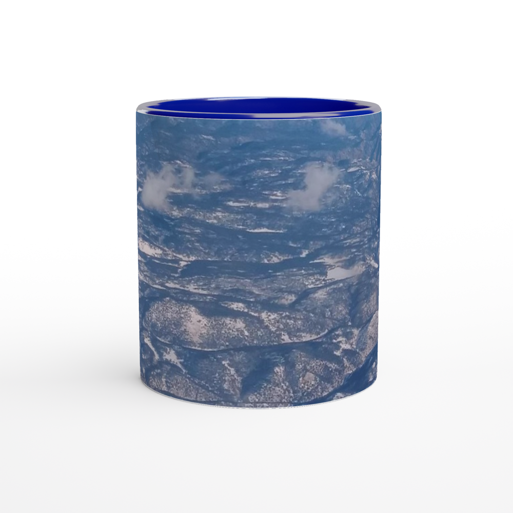 White 11oz Ceramic Mug with Color Inside