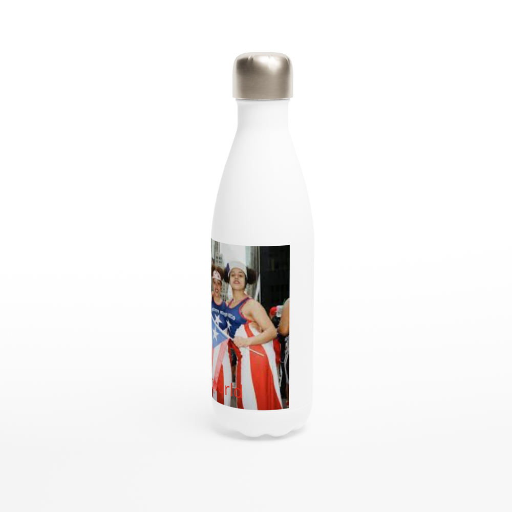 White 17oz Stainless Steel Water Bottle