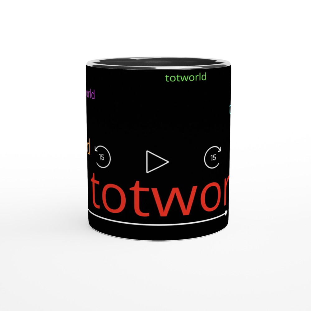 White 11oz Ceramic Mug with Color Inside