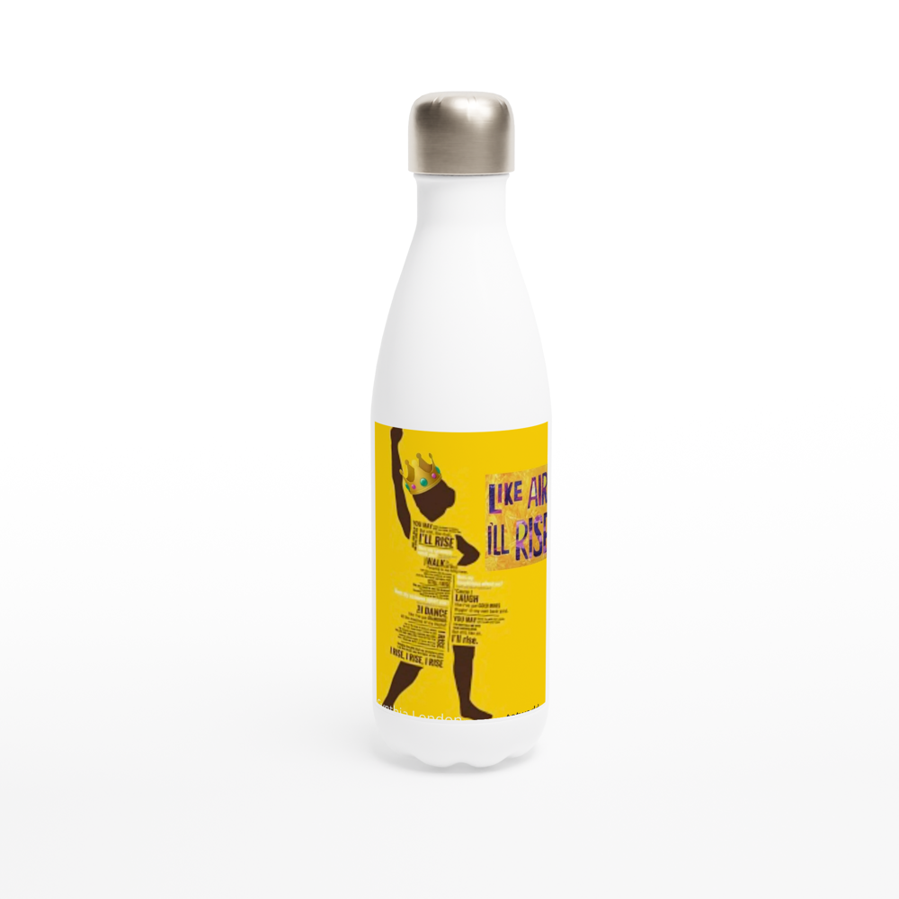 White 17oz Stainless Steel Water Bottle