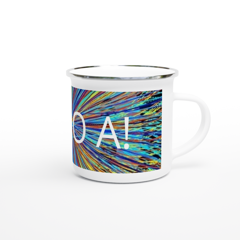 White 12oz Enamel Mug