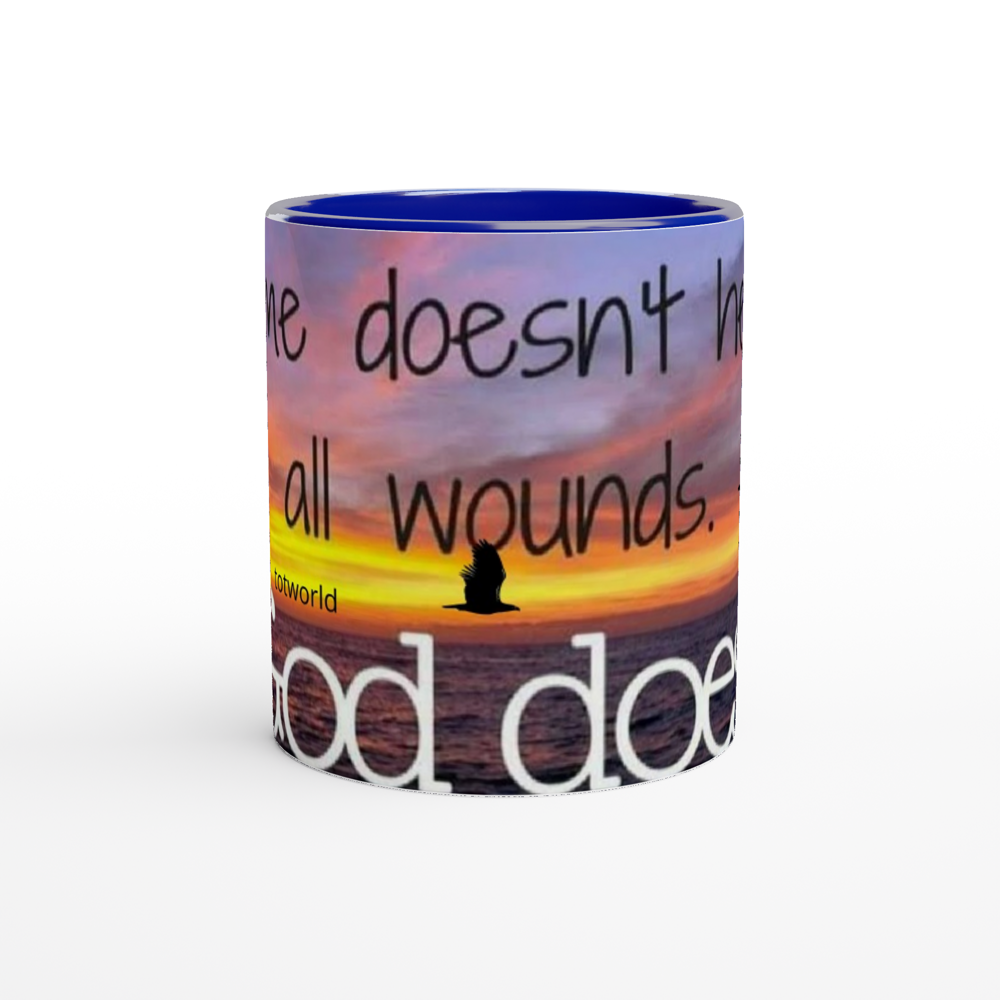 White 11oz Ceramic Mug with Color Inside