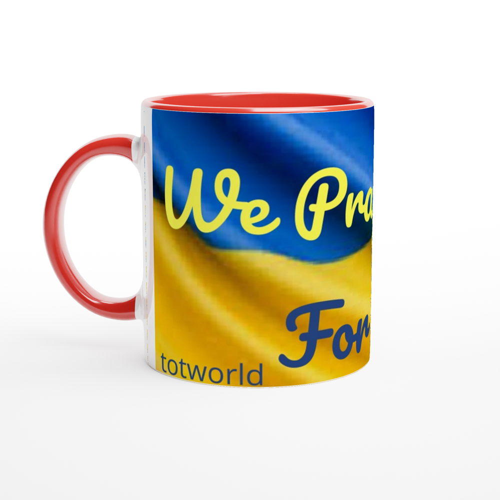 White 11oz Ceramic Mug with Color Inside