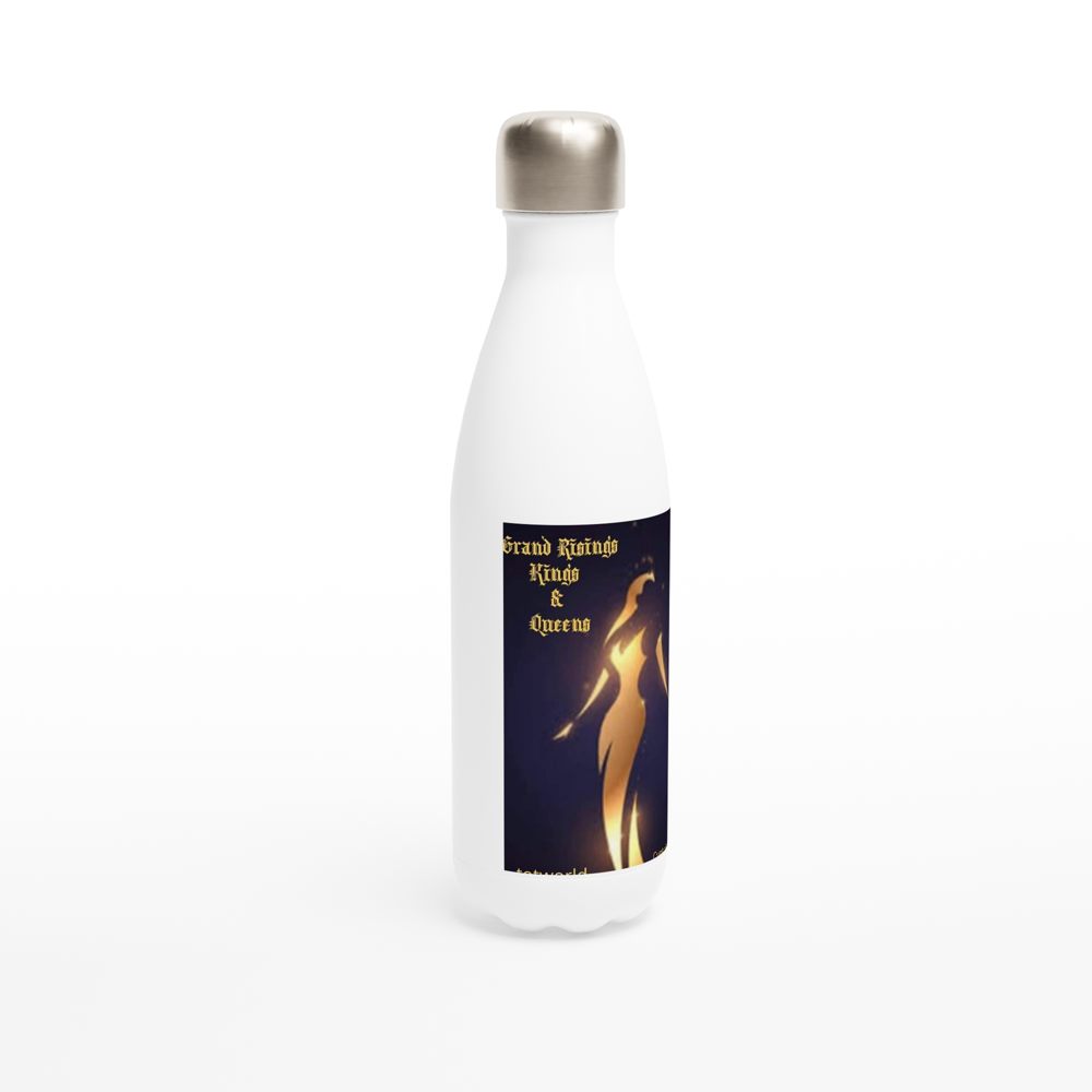 White 17oz Stainless Steel Water Bottle