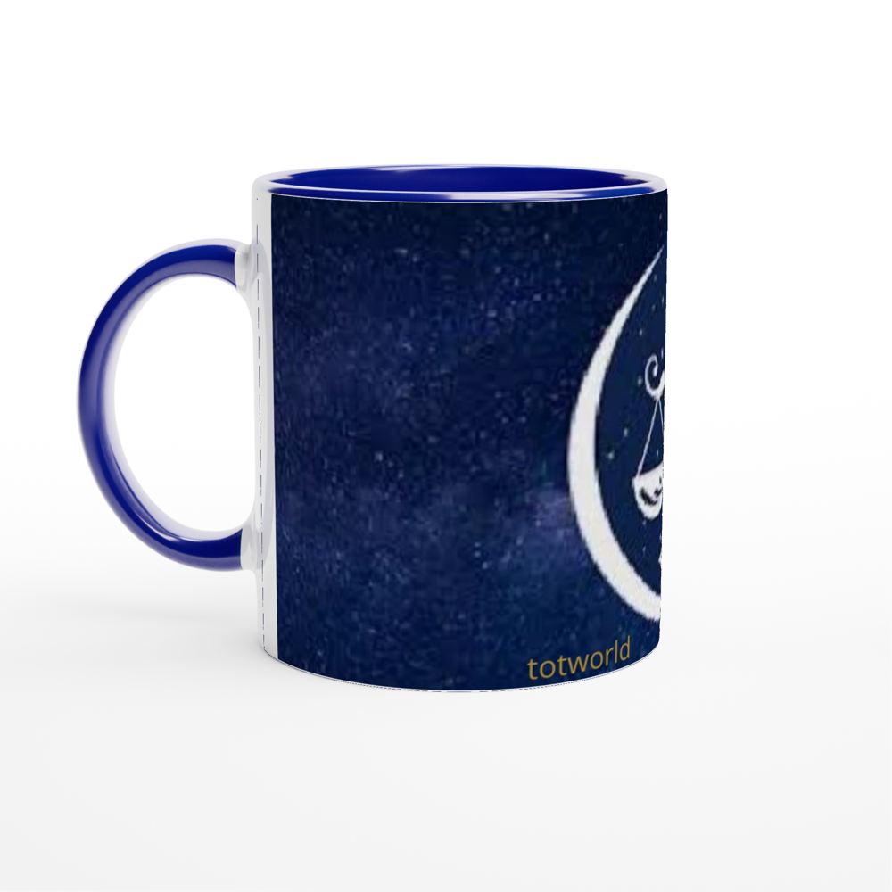 White 11oz Ceramic Mug with Color Inside