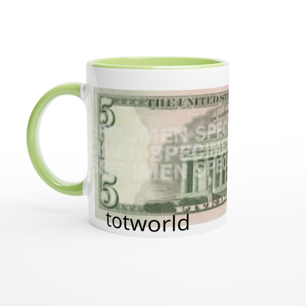 White 11oz Ceramic Mug with Color Inside