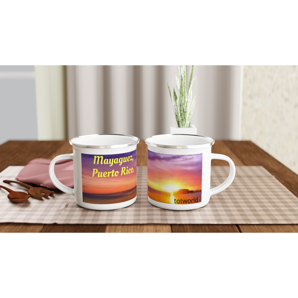 White 12oz Enamel Mug