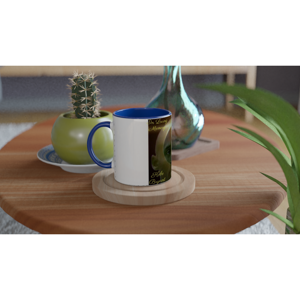 White 11oz Ceramic Mug with Color Inside