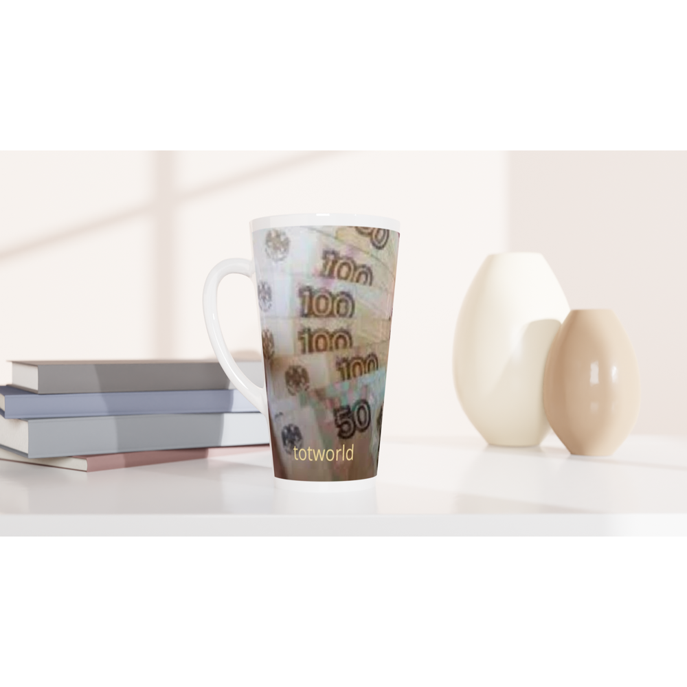 White Latte 17oz Ceramic Mug