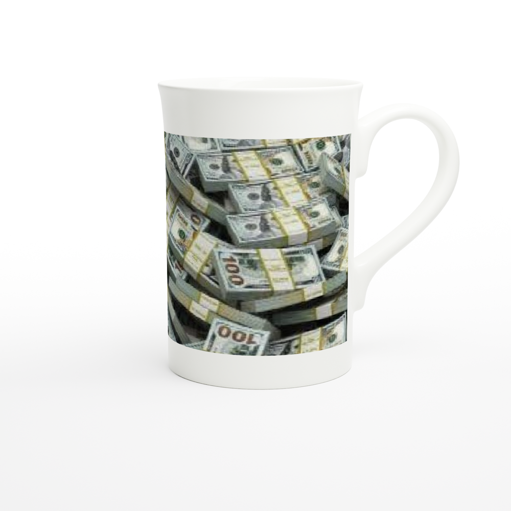White 10oz Porcelain Slim Mug