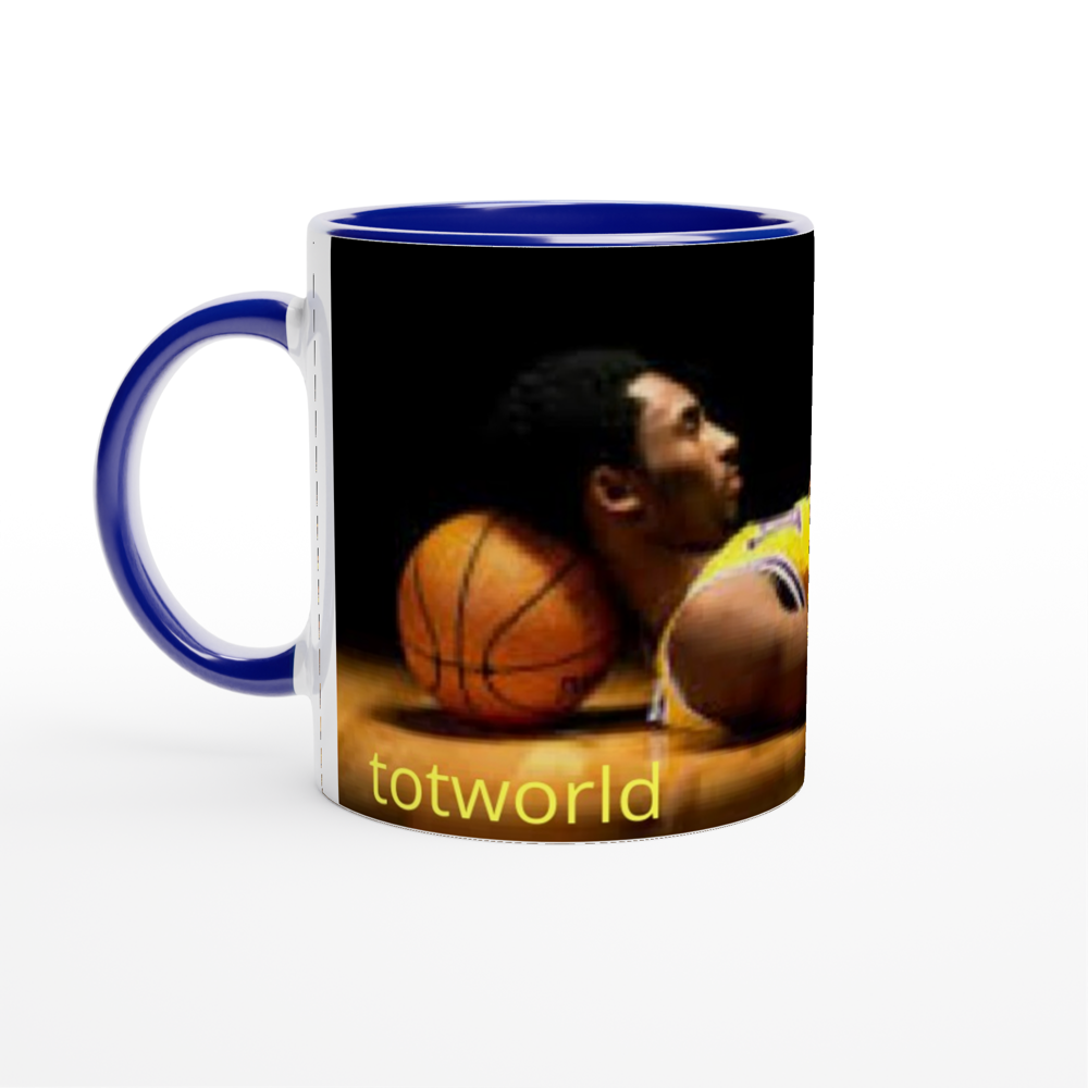 White 11oz Ceramic Mug with Color Inside
