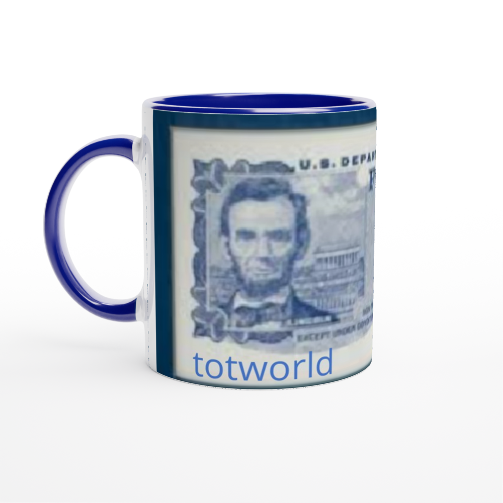 White 11oz Ceramic Mug with Color Inside
