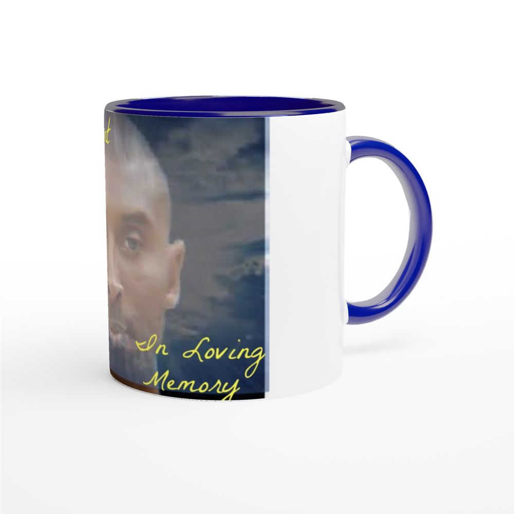 White 11oz Ceramic Mug with Color Inside