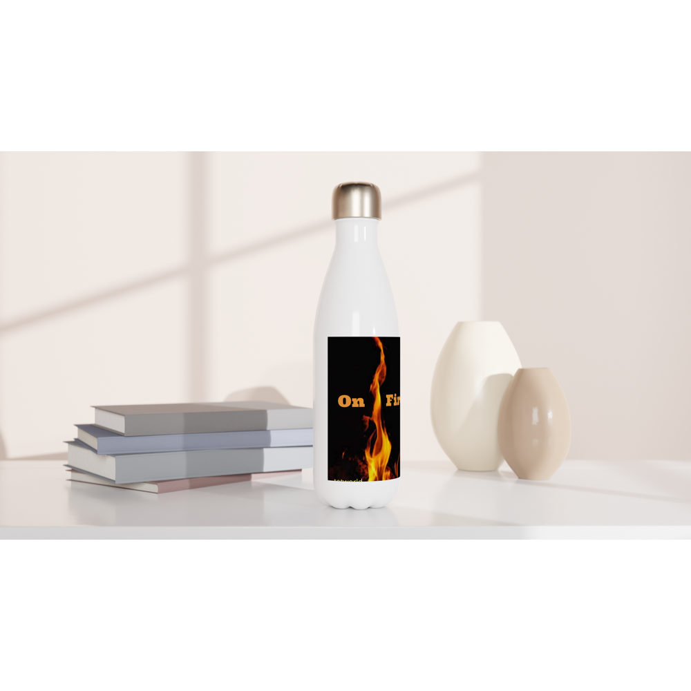 White 17oz Stainless Steel Water Bottle