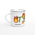 White 12oz Enamel Mug