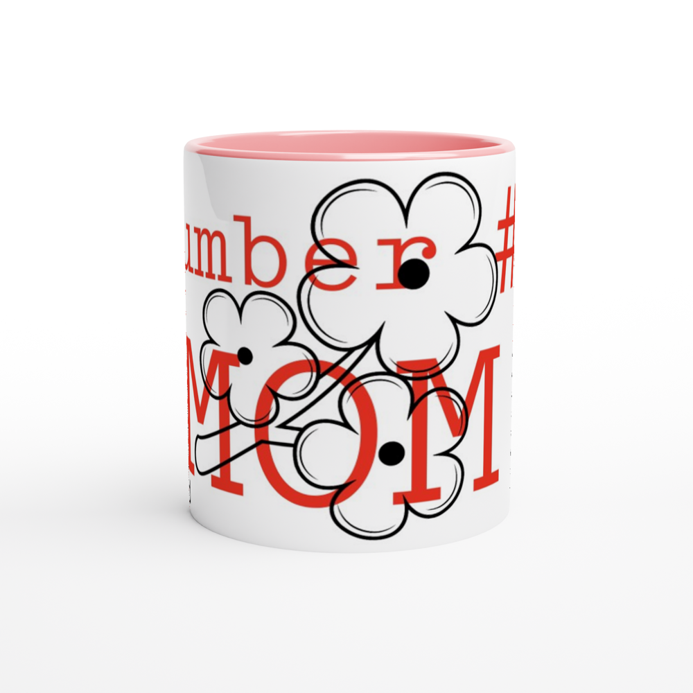 White 11oz Ceramic Mug with Color Inside
