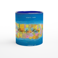 White 11oz Ceramic Mug with Color Inside
