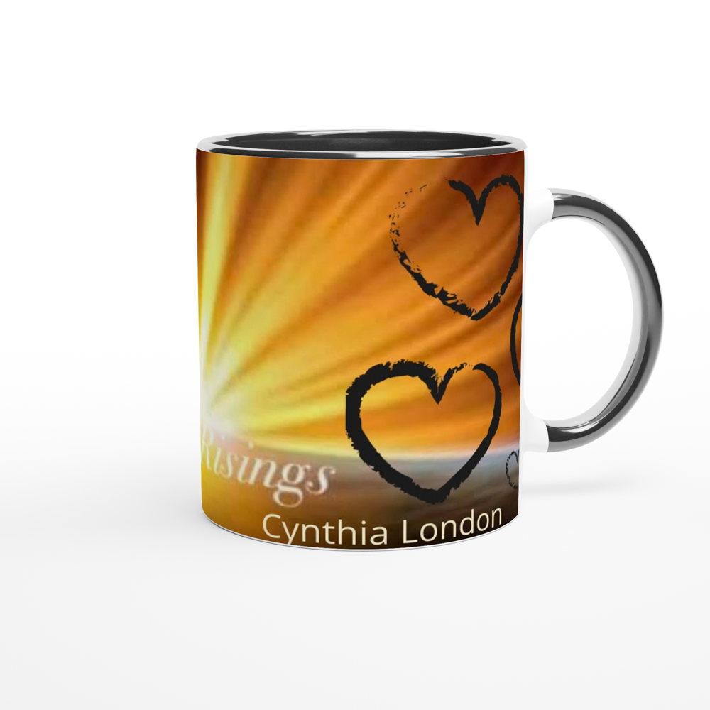 White 11oz Ceramic Mug with Color Inside