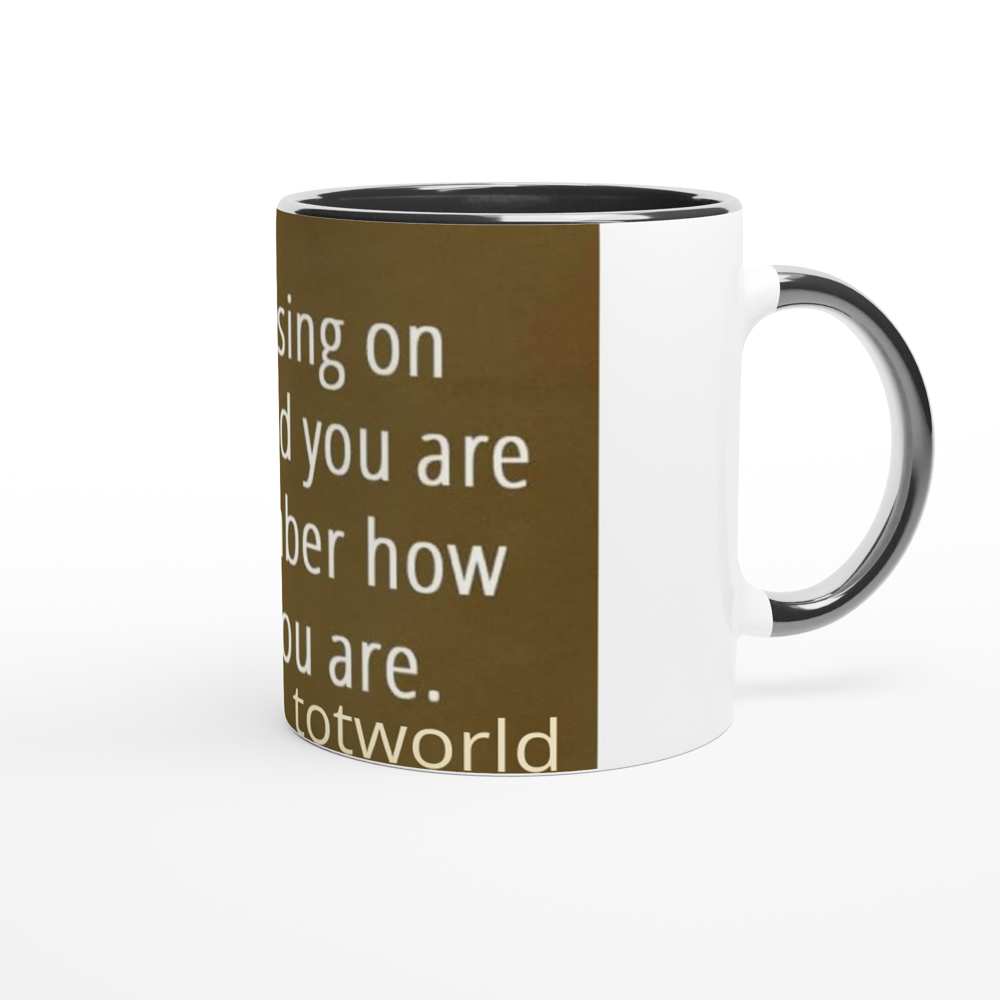 White 11oz Ceramic Mug with Color Inside