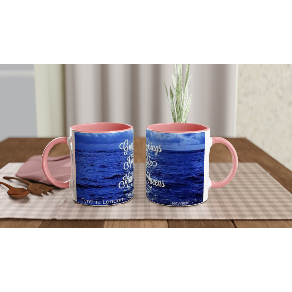 White 11oz Ceramic Mug with Color Inside