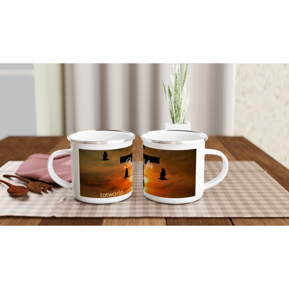 White 12oz Enamel Mug