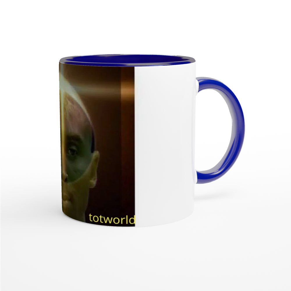 White 11oz Ceramic Mug with Color Inside