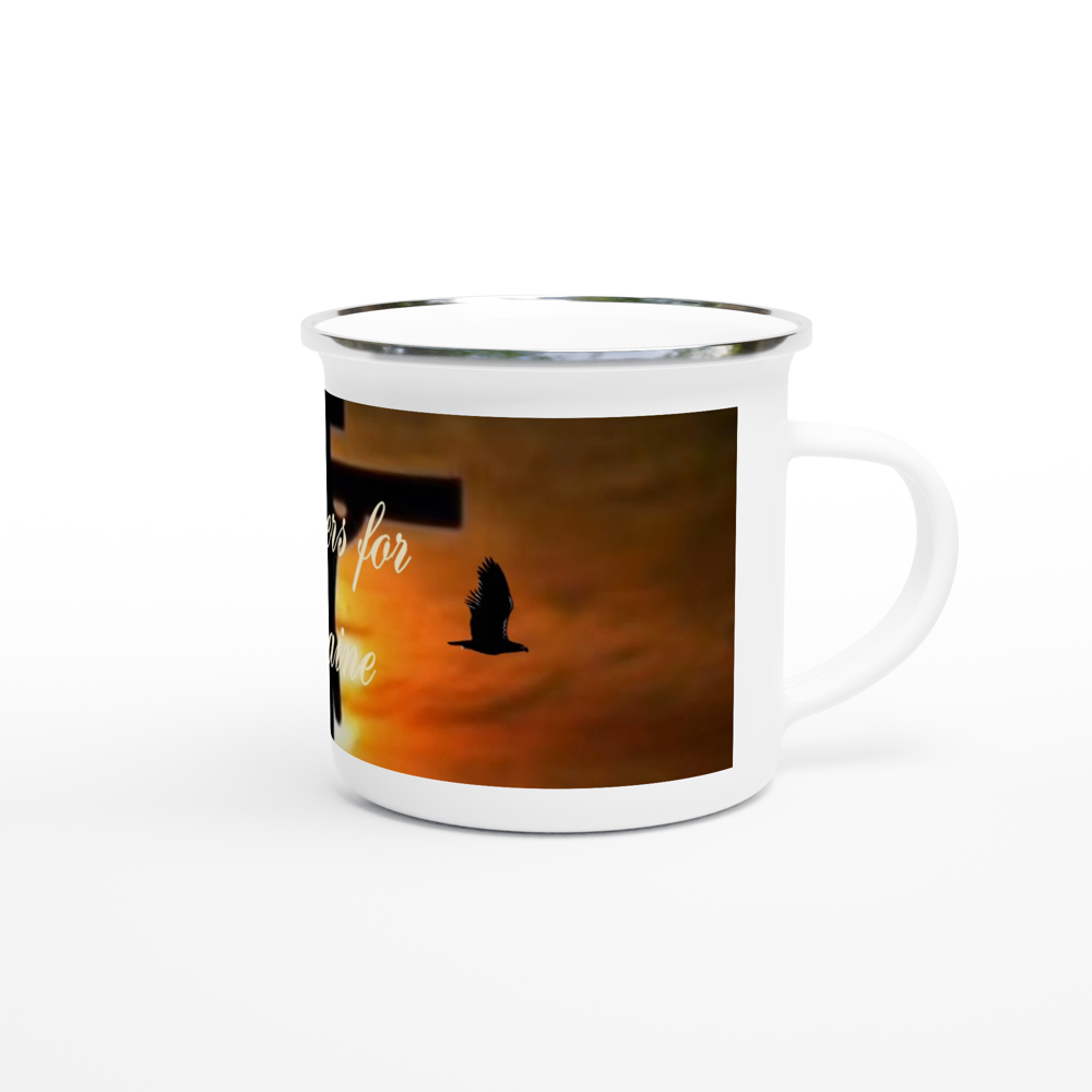 White 12oz Enamel Mug