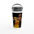 White 15oz Stainless Steel Travel Mug