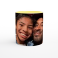 White 11oz Ceramic Mug with Color Inside